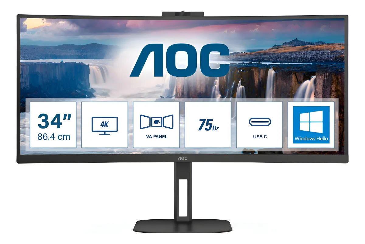 Monitor ultrawide AOC CU34G2X 34 pulgadas 144Hz para productividad y entretenimiento