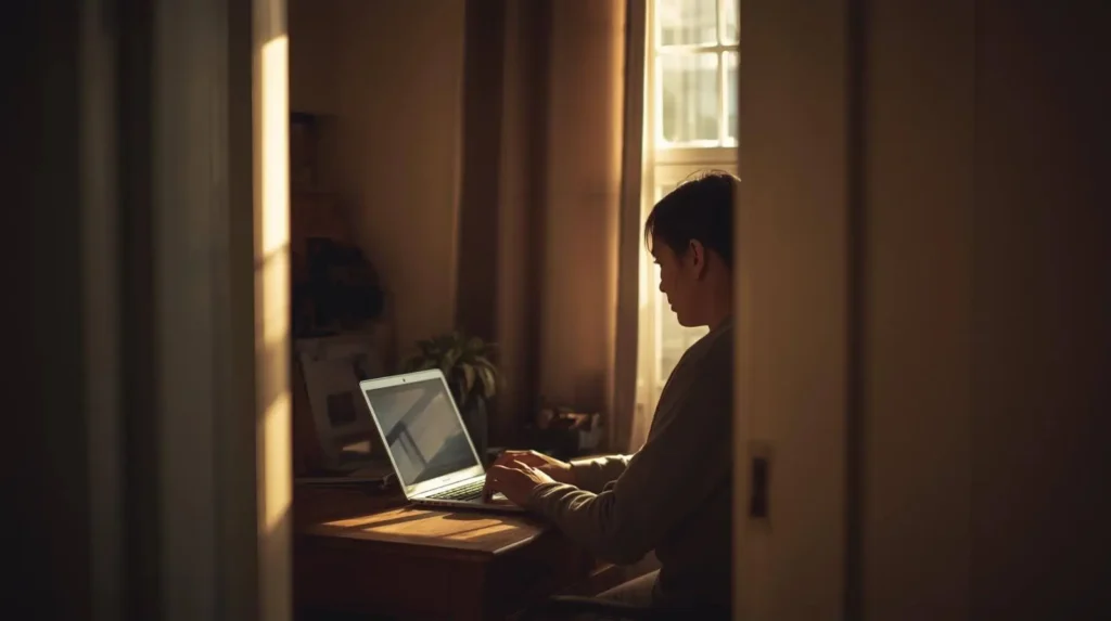 Espacio exclusivo de trabajo en casa bien organizado.